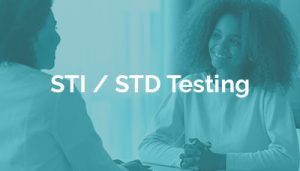 woman receiving sti test results